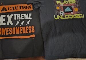 2 used youth medium t shirts